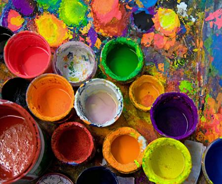 Botes de pintura de TeleAdhesivo